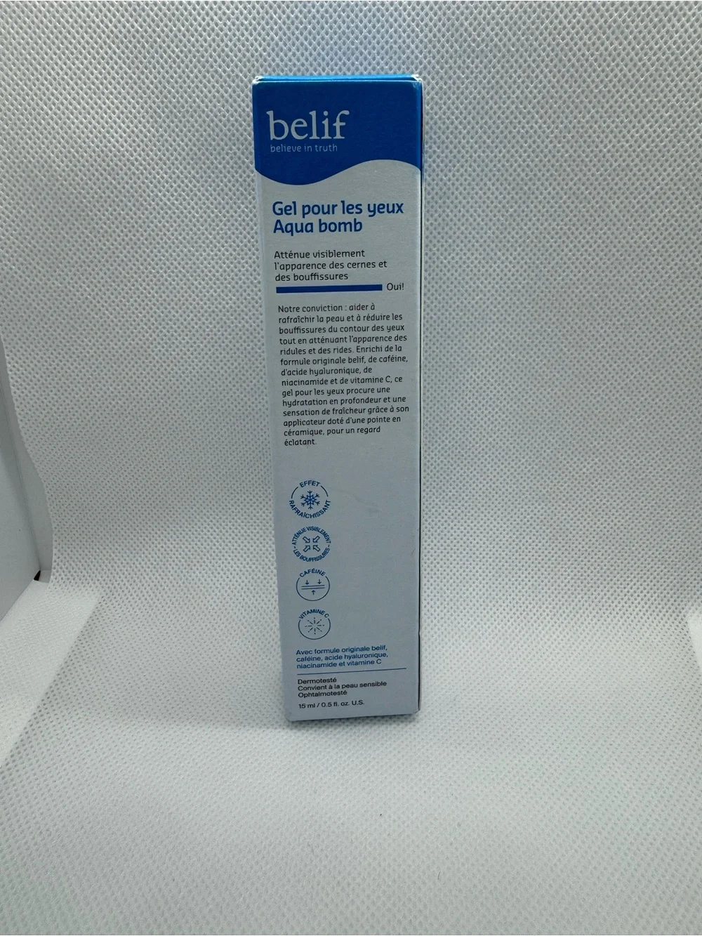 belif Aqua Bomb Depuffing Eye Gel – Blue